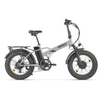 Электровелосипед Eltreco BAD DUAL NEW Серебристый-матовый